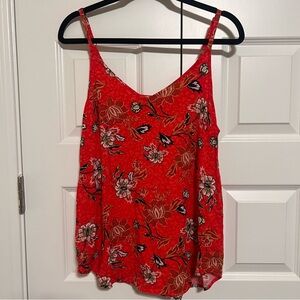Philosophy Red Floral Women's Blouse
